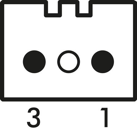 Symbole de commutation: Connecteur rectangulaire H
